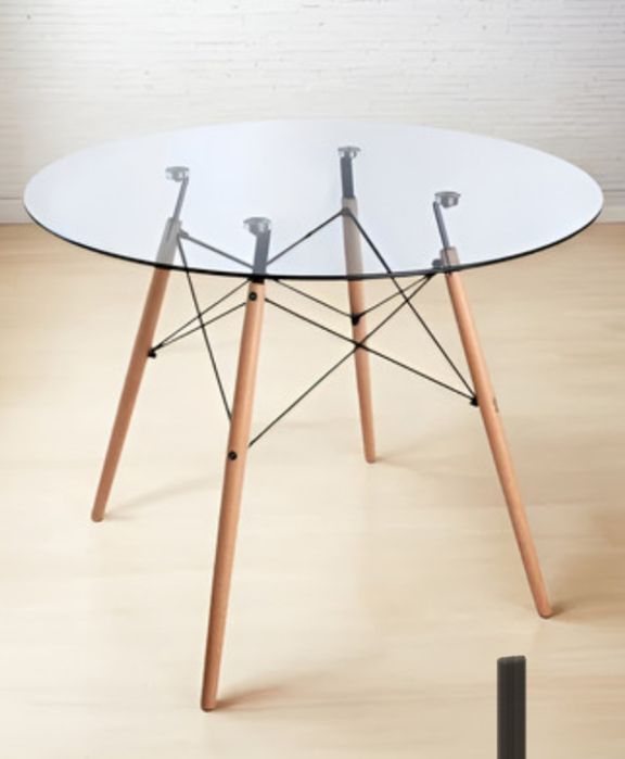 Mesa de vidro como nova