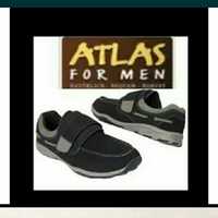 Atlas for men  кожаные  мокасины туфли на липучке  45