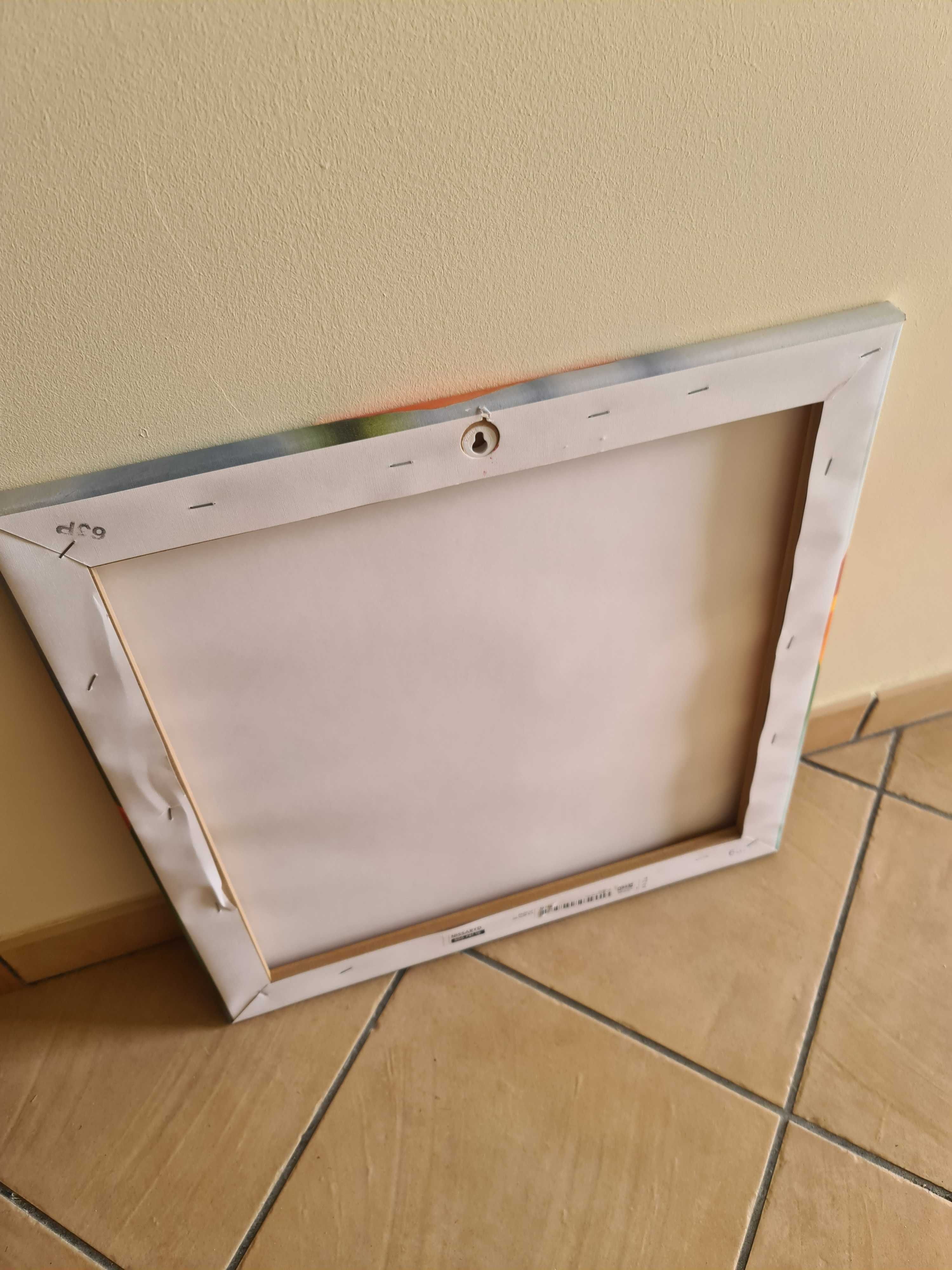 Tela Quadro Moldura Flor Rosa IKEA Nissaryd 53x53cm Frame