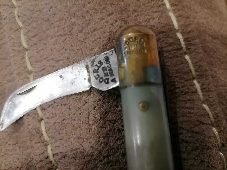 Canivete de Enxertia/Cogumelos ? de Coleção c/ Cabo em Corno