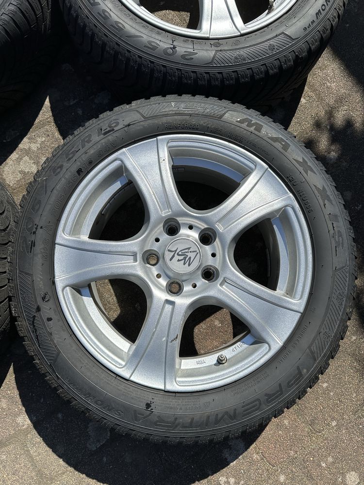 Alufelgi felgi koła MSL 205/55 R16 5x112 Vw Audi Skoda Dot 2022r