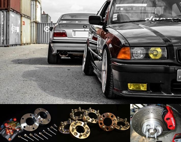 DYSTANSE do poszerzenia osi BMW E36 E46 E60 E90 E39 - 10,15,20,30,40mm