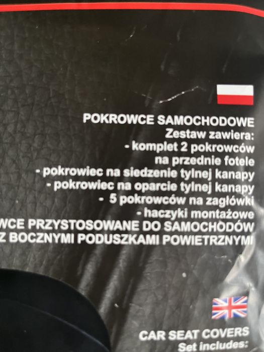 Pokrowce uniwersalne do auta - czarne