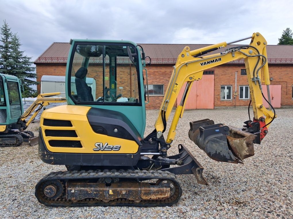 Minikoparka Yanmar SV26 z Niemiec 3 Łyżki Stan bdb Kubota Hitachi