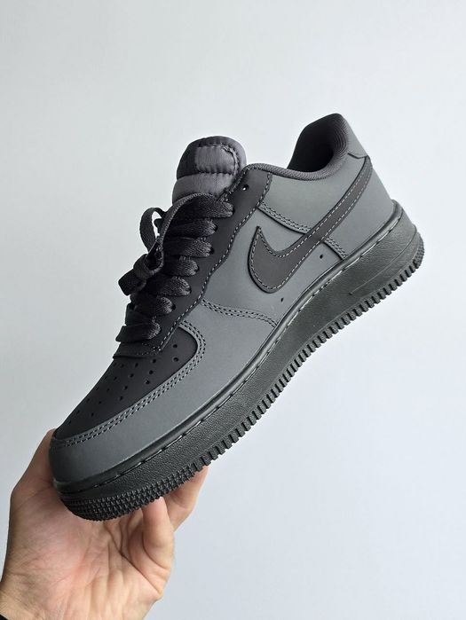 Чоловічі зимні кросівкі Nike Air Force, шкіряні, стильні, кроссовки