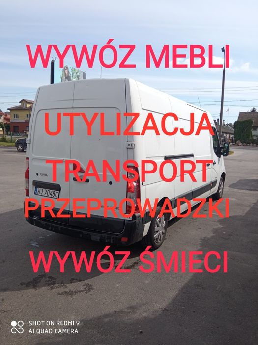 Transport przeprowadzki przeprowadzka przewóz mebli wywóz Warszawa