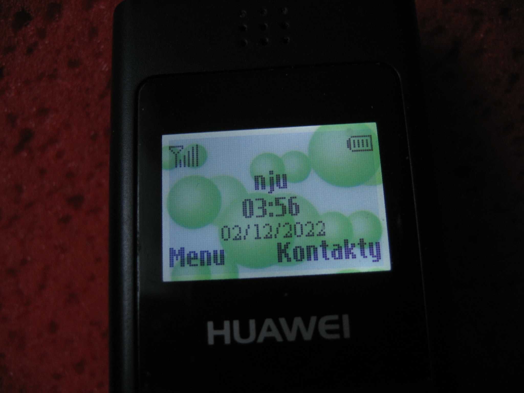 Telefon komórkowy HUAWEI F360 + ładowarka stacjonarna - duże przyciski