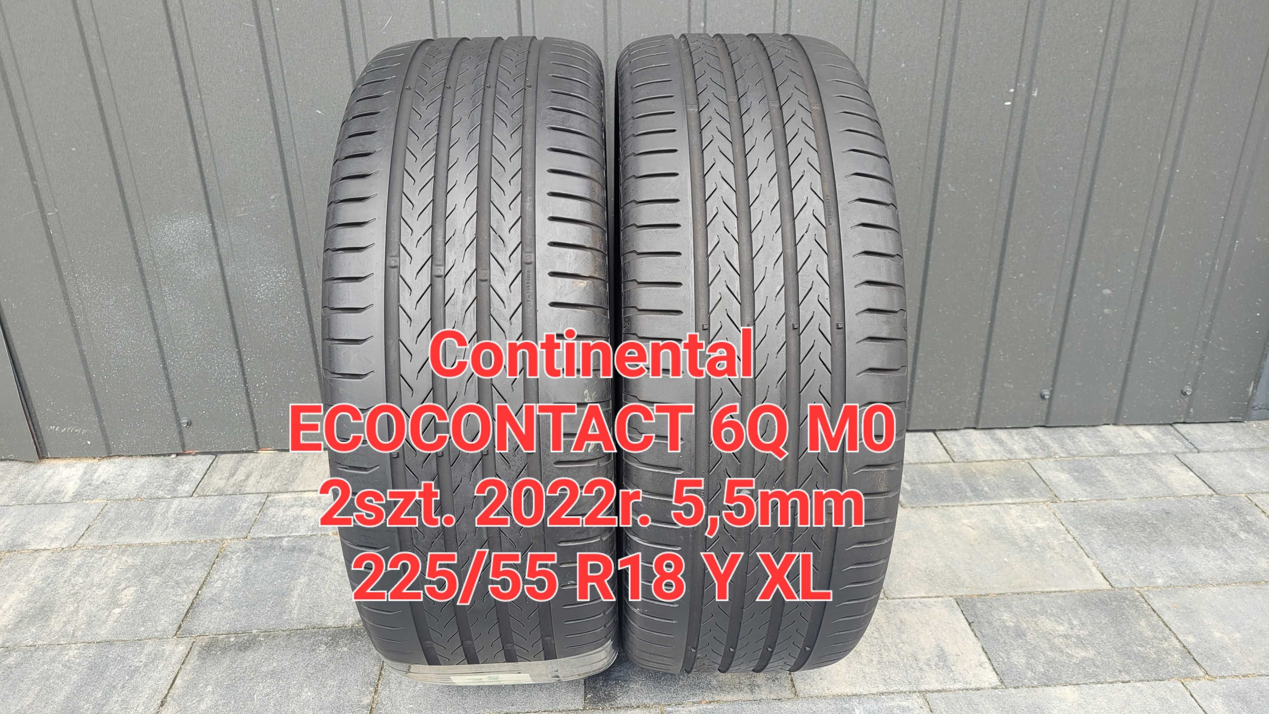 2szt. CONTINENTAL Ecocontact 6 Q M0 225/55 R18