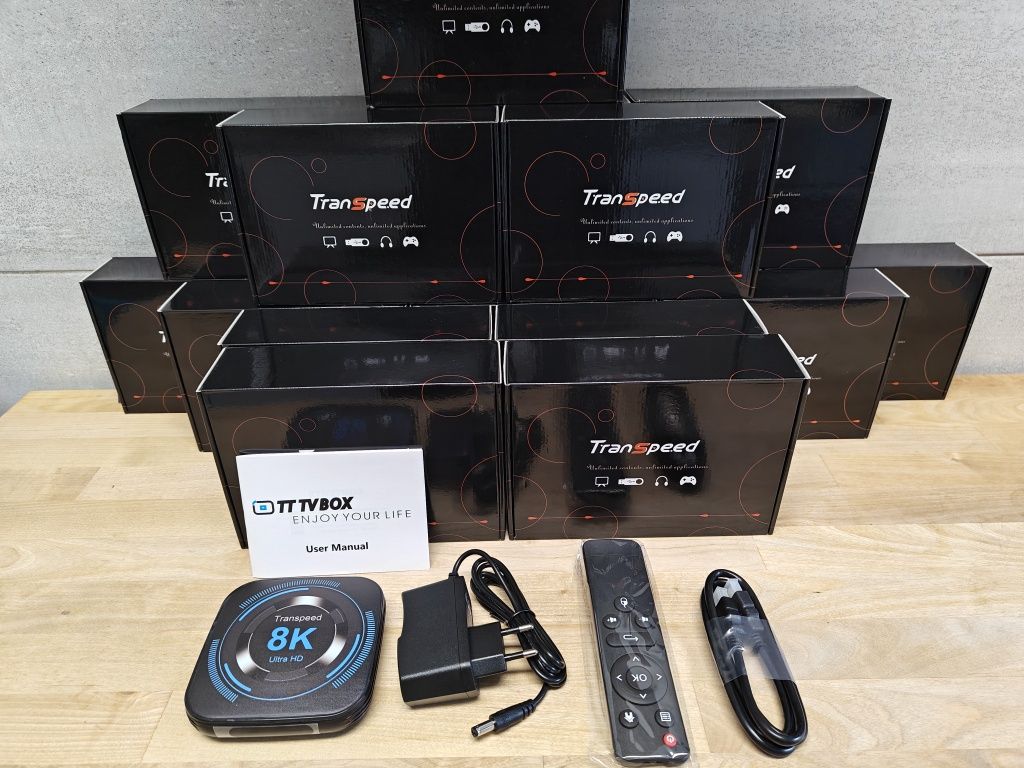 Box Android Transpeed 8K (H618) + 4 GB RAM + 32 GB ROM + Android TV