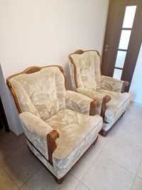 Fotel 2 szt komplet ,drewniane eleganckie i klasyczne elementy