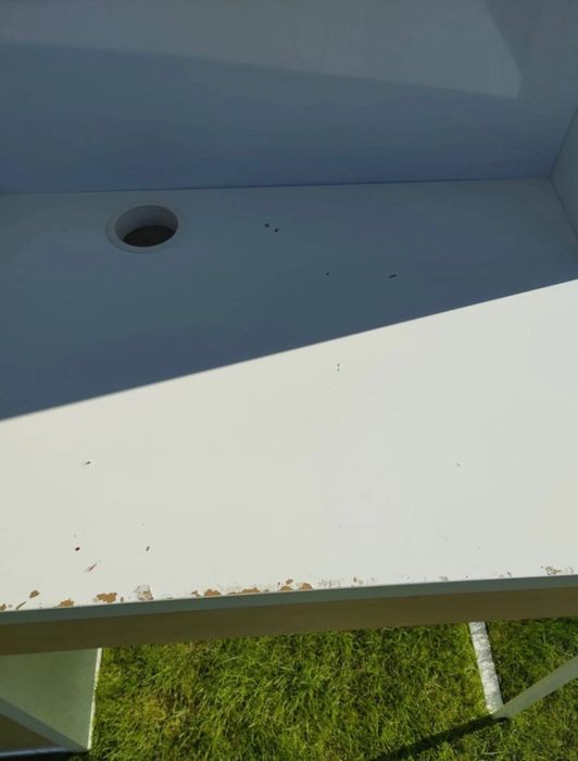 Biurko Micke Ikea z nadstawką