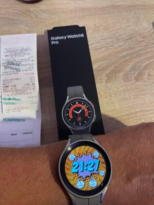 Samsung Galaxy Watch 5 Pro LTE tytan, srebrny, beżowy