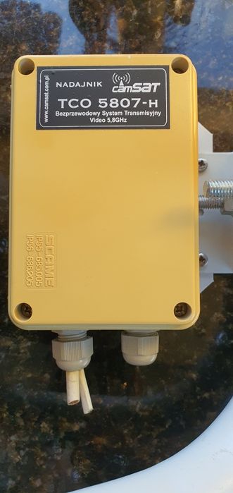 TCO 5807-H z uchwytem bezprzewodowy system transmisji  Video 5,8GHz