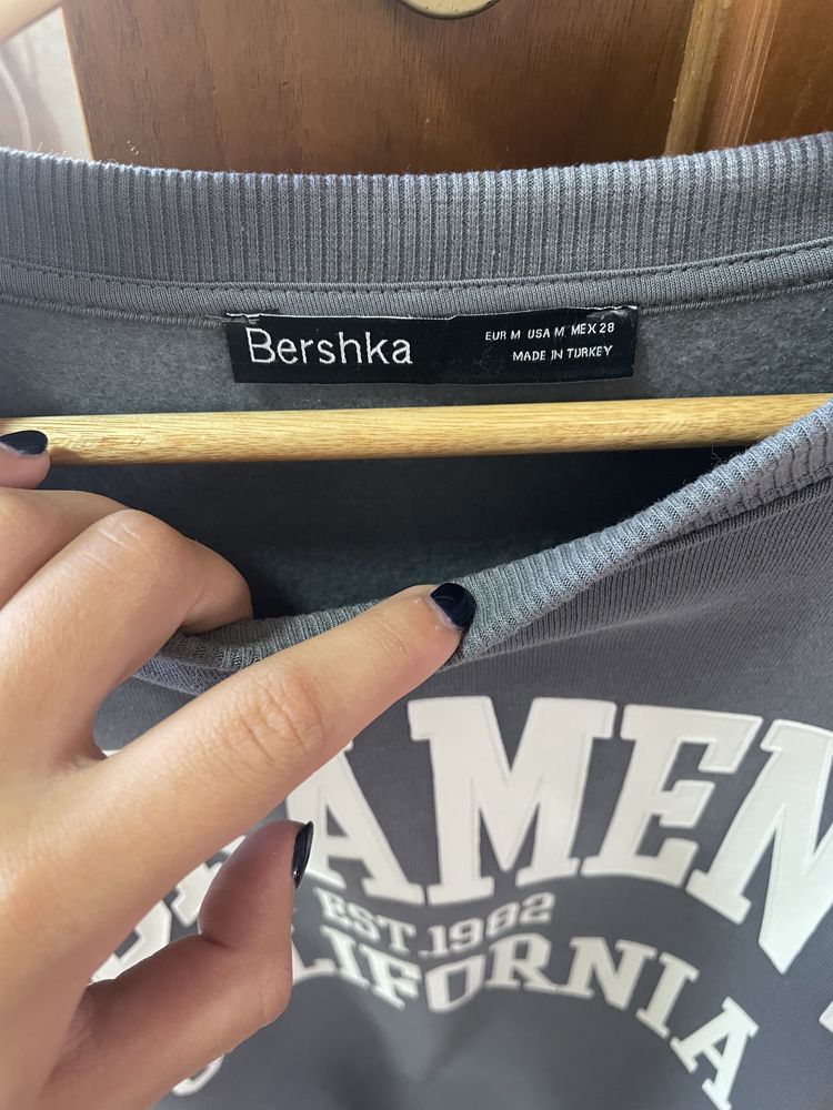 Sweat Bershka Cinza