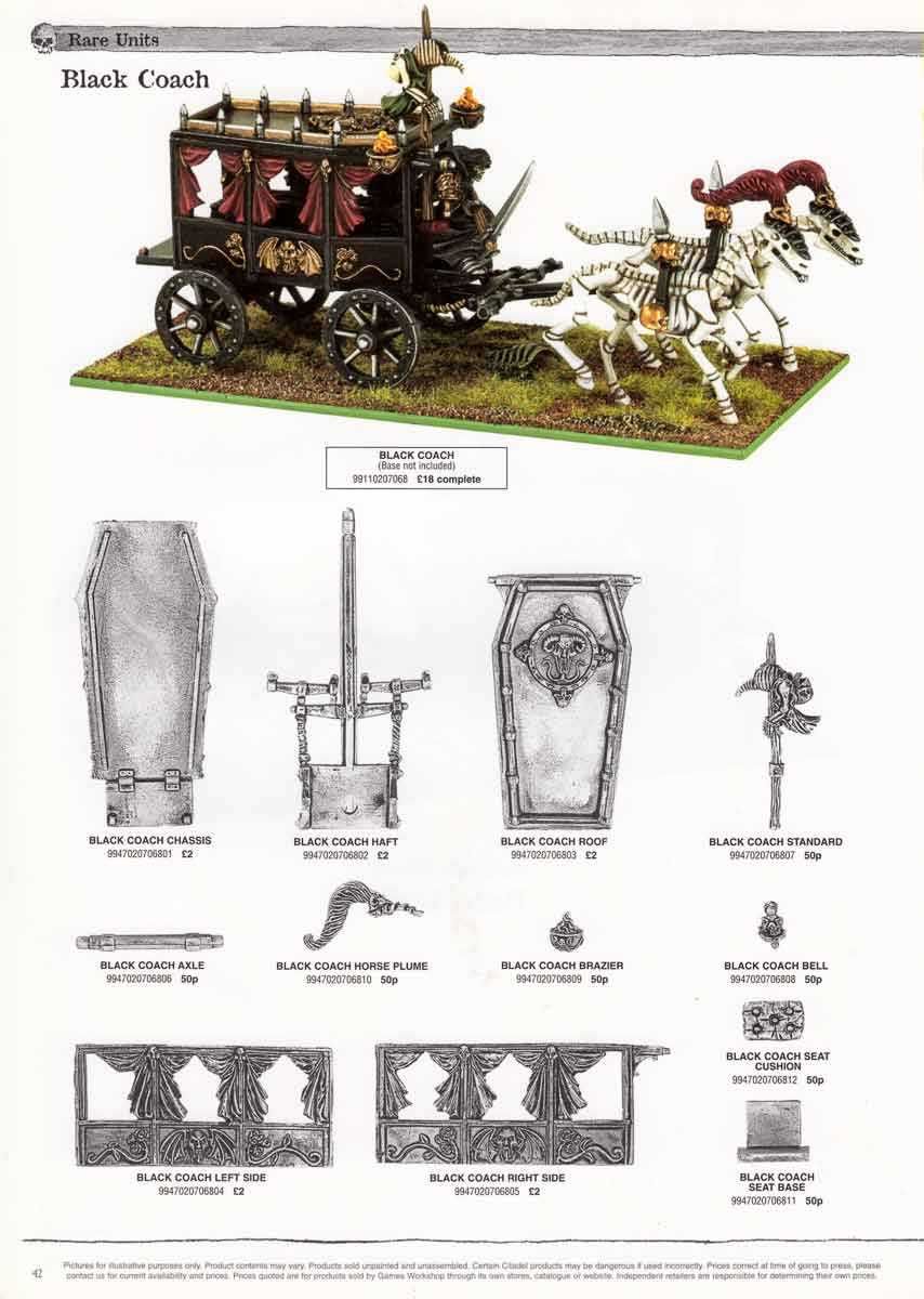 Warhammer Fantasy Battle: Vampire Counts Black Coach, oldhammer