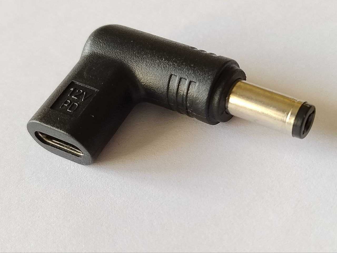 Переходник Type-C DC 5.5x2.5 5.5х2.1 4.0x1.7 5В 9В 12В 15В 5 9 12 15 V