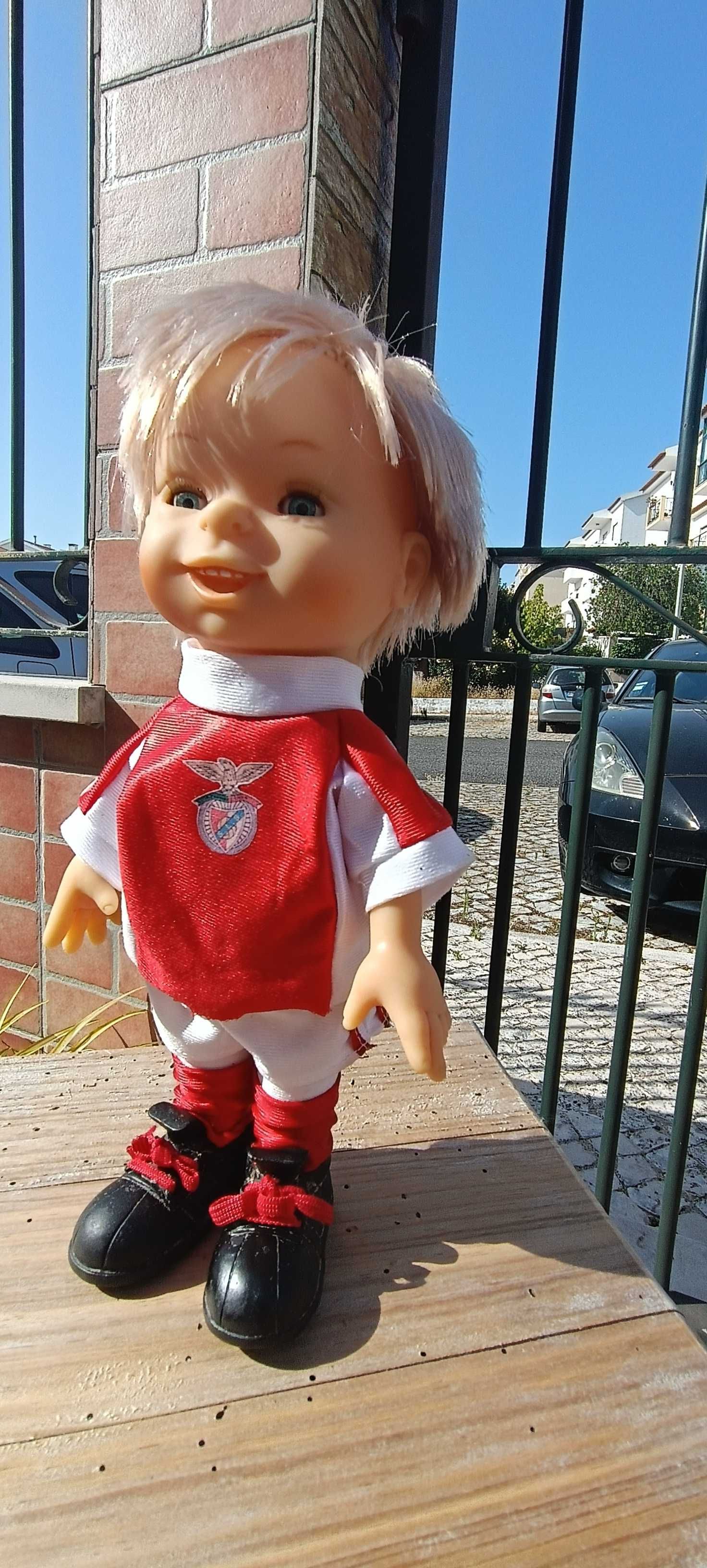 Boneca Benfica muito rara. Portuguesa da marca Patusca. Marca oficial