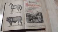 Unikat 1882 r. weterynaria Der illustrirt Hausthierarzt książka