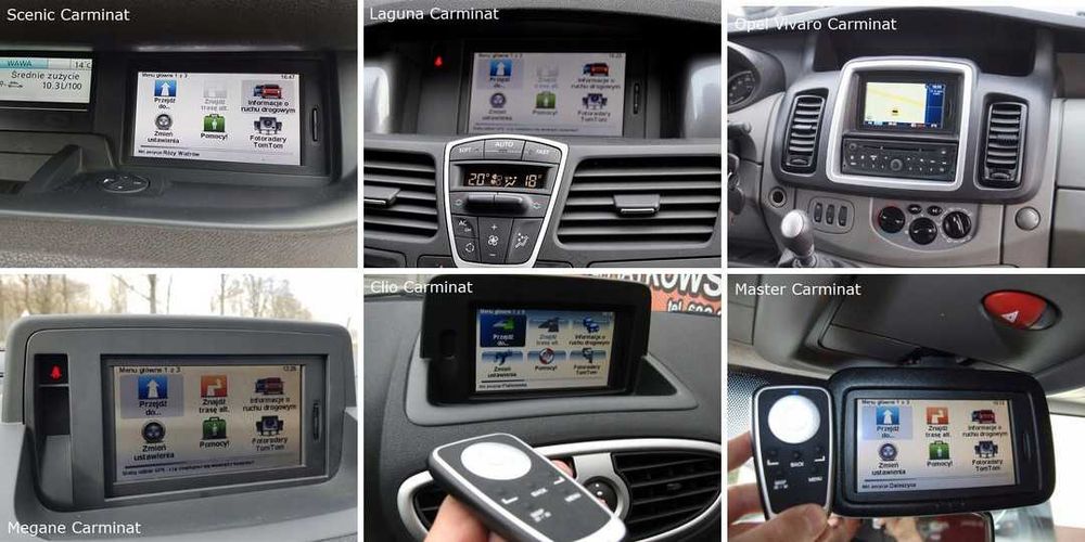Renault Carminat TomTom Mapy 2025 (11.55) Fotoradary Polske Menu
