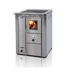 Senko C-20 kuchnia c.o. na drewno, inox PRAWA