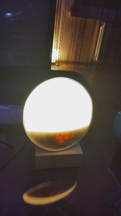 Budzik X2 lampa radio fm