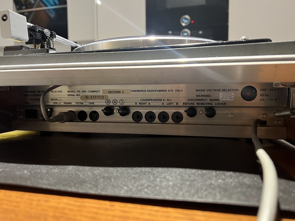 Tandberg TR200 Compact, Combo, Garrard gramofon, kolumny