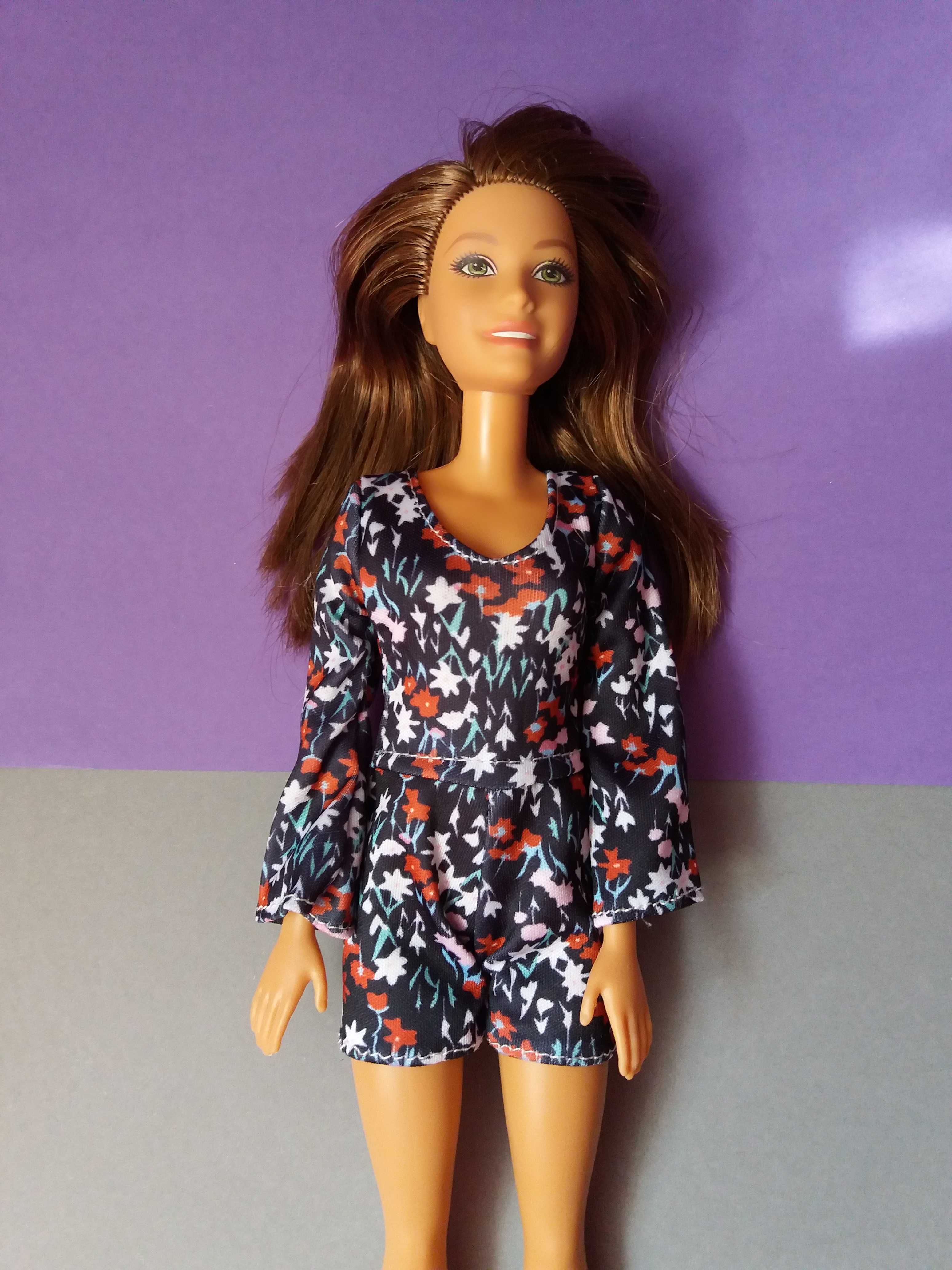 Ubranka dla lalki Barbie kombinezon futerko