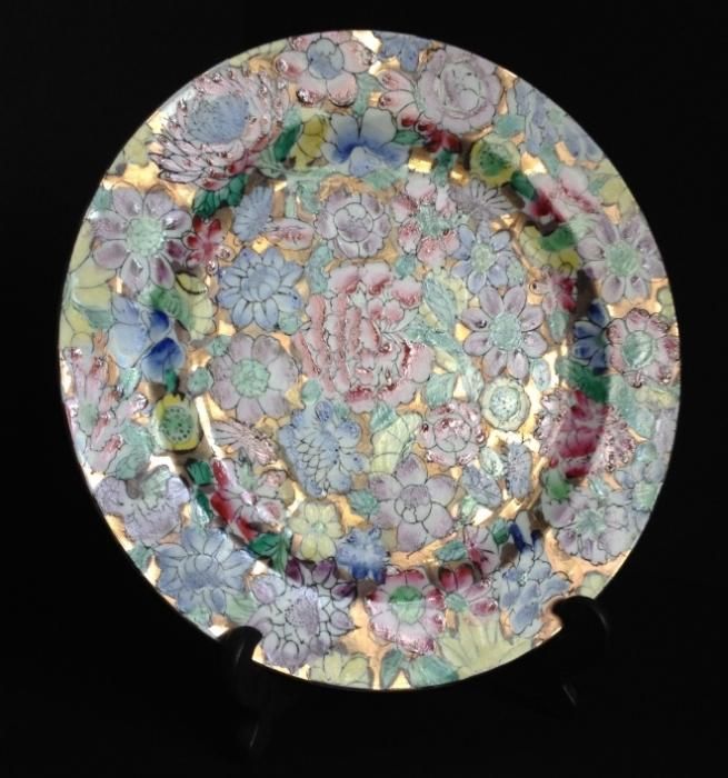 Prato em Porcelana Chinesa, com 22,5 cm, Anos 50