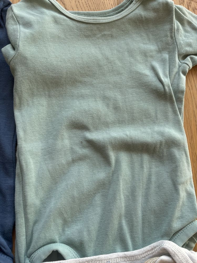 6 x body z krótkim rękawem 80 h&m carter’s