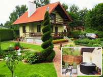 Domek nad jeziorem na Kaszubach w Kamieniu z balią jacuzzi na wakacje