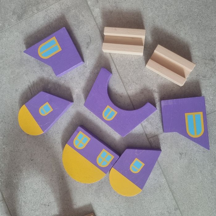 Залізна дорога дерев'яна магнітна дорога