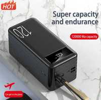 Power Bank  120 000 mAh

- Lightning, Micro-USB, USB Type-S

- Єм