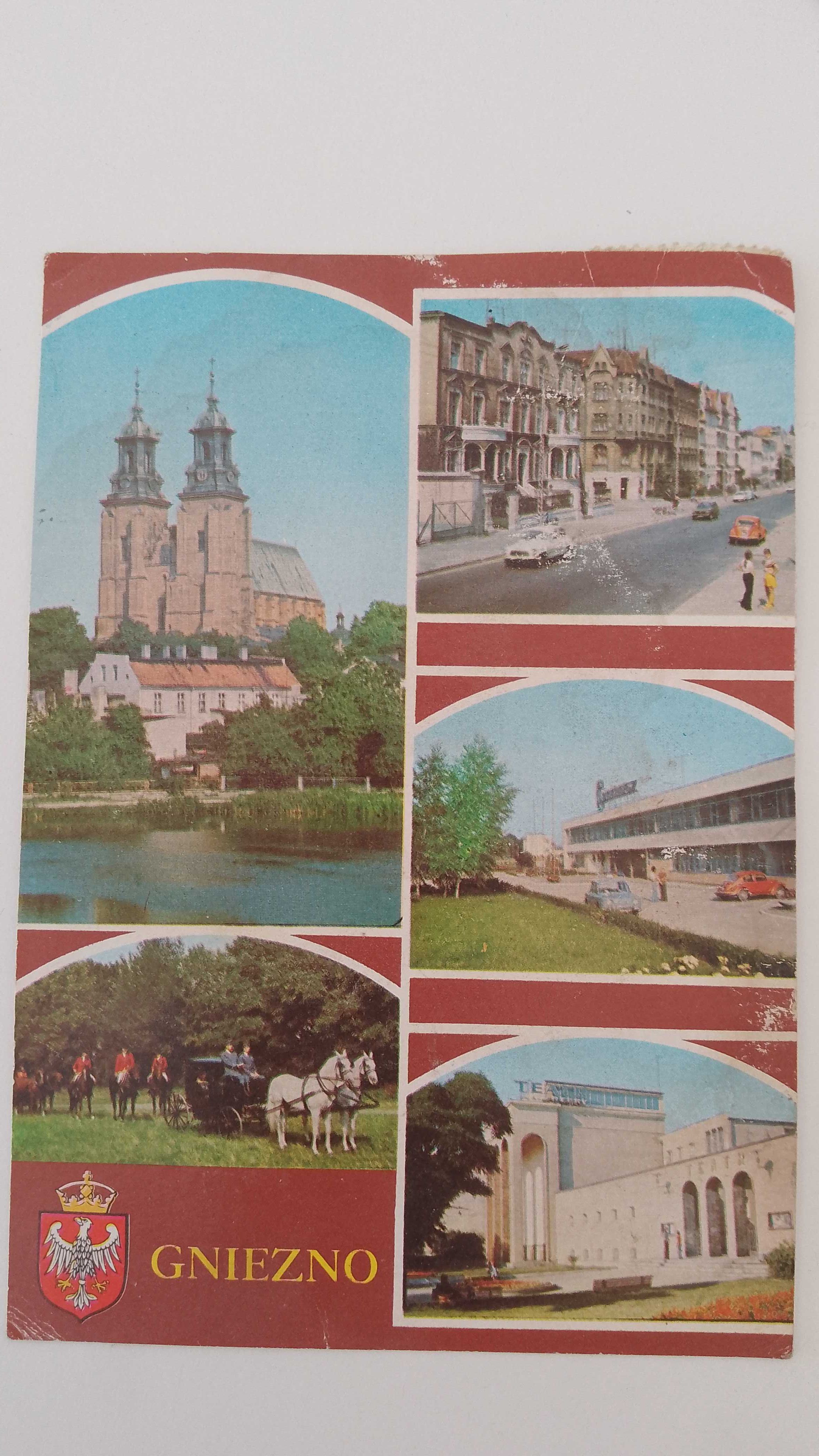 Stara pocztówka Gniezno 1981