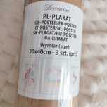 Plakat poster jednorożec tęcza 30x40 3 sztuki