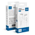 BLUE STAR słuchawki przewodowe Typ C (DAC) z mikrofonem 5C 1,2m białe