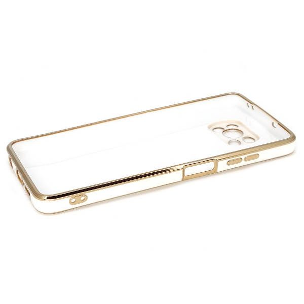 Чохол 6D Plating для Xiaomi Poco X3 NFC / X3 Pro White