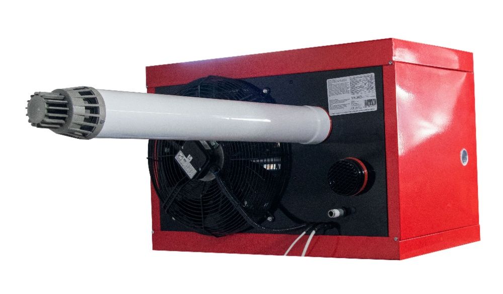 Nagrzewnica gazowa powietrza ścienna z wyrzutem spalin 55 kW