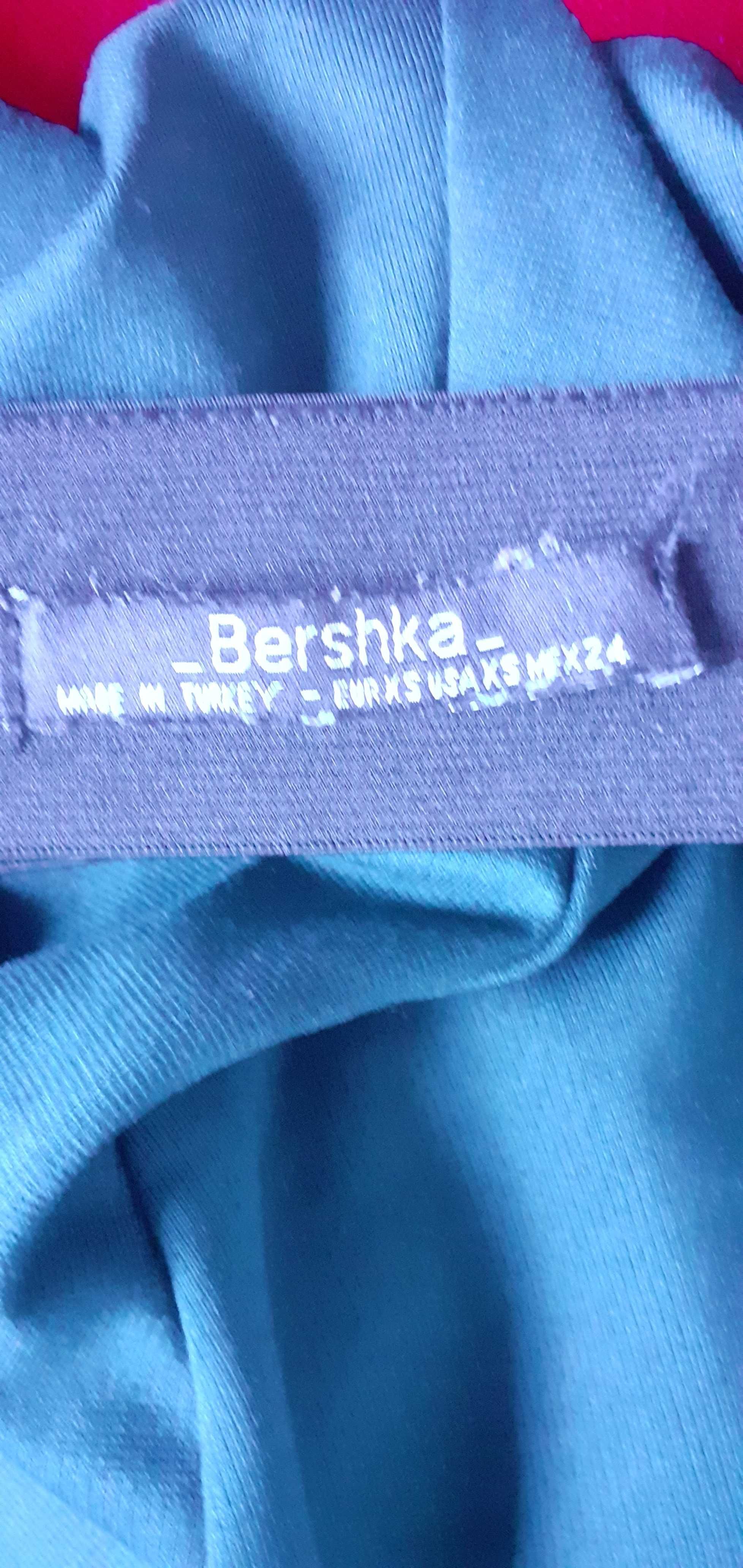 Spódniczka Bershka ,rozmiar XS,butelkowa zieleń