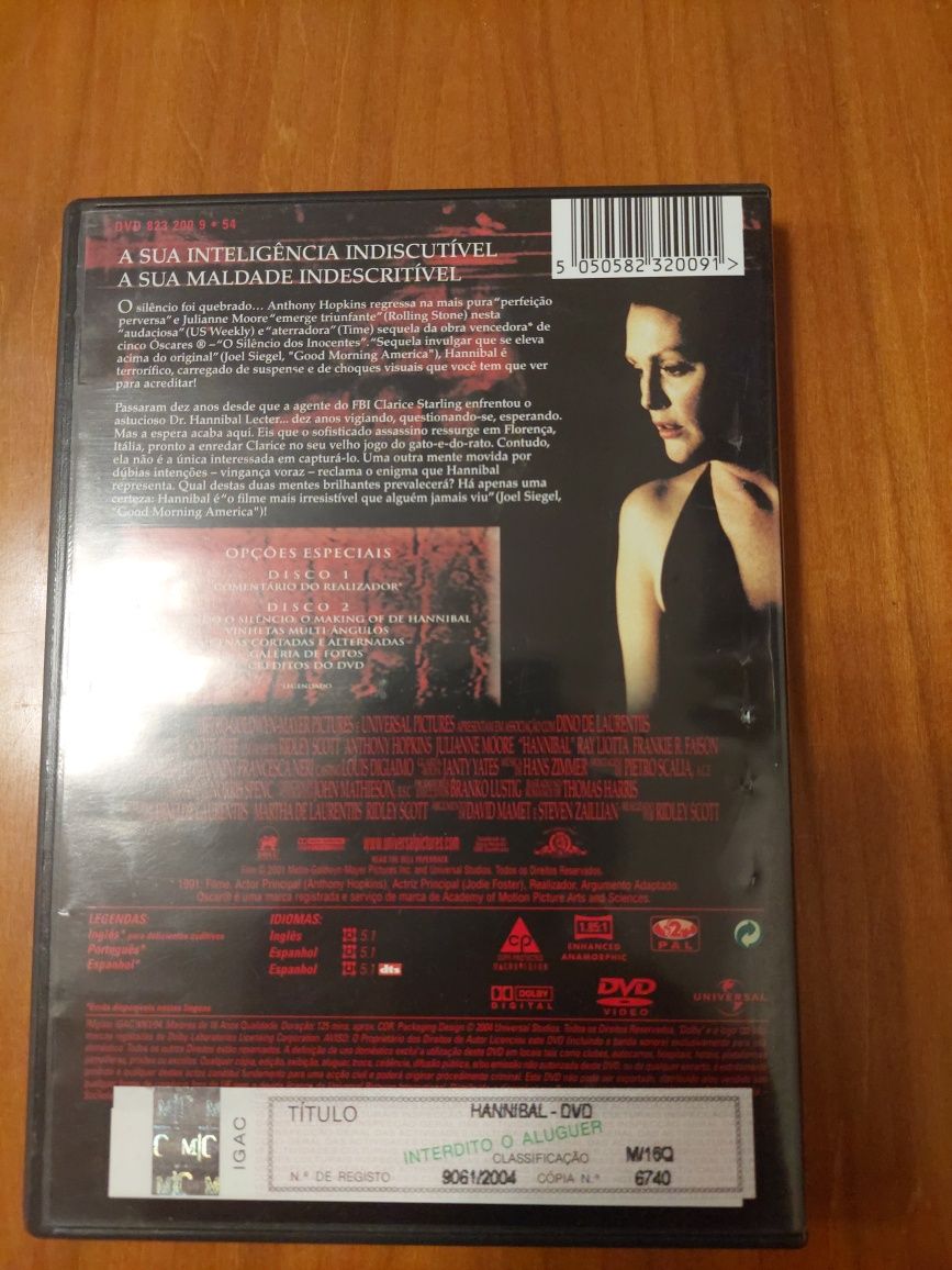 Dvd - Hannibal edição especial 2 discos