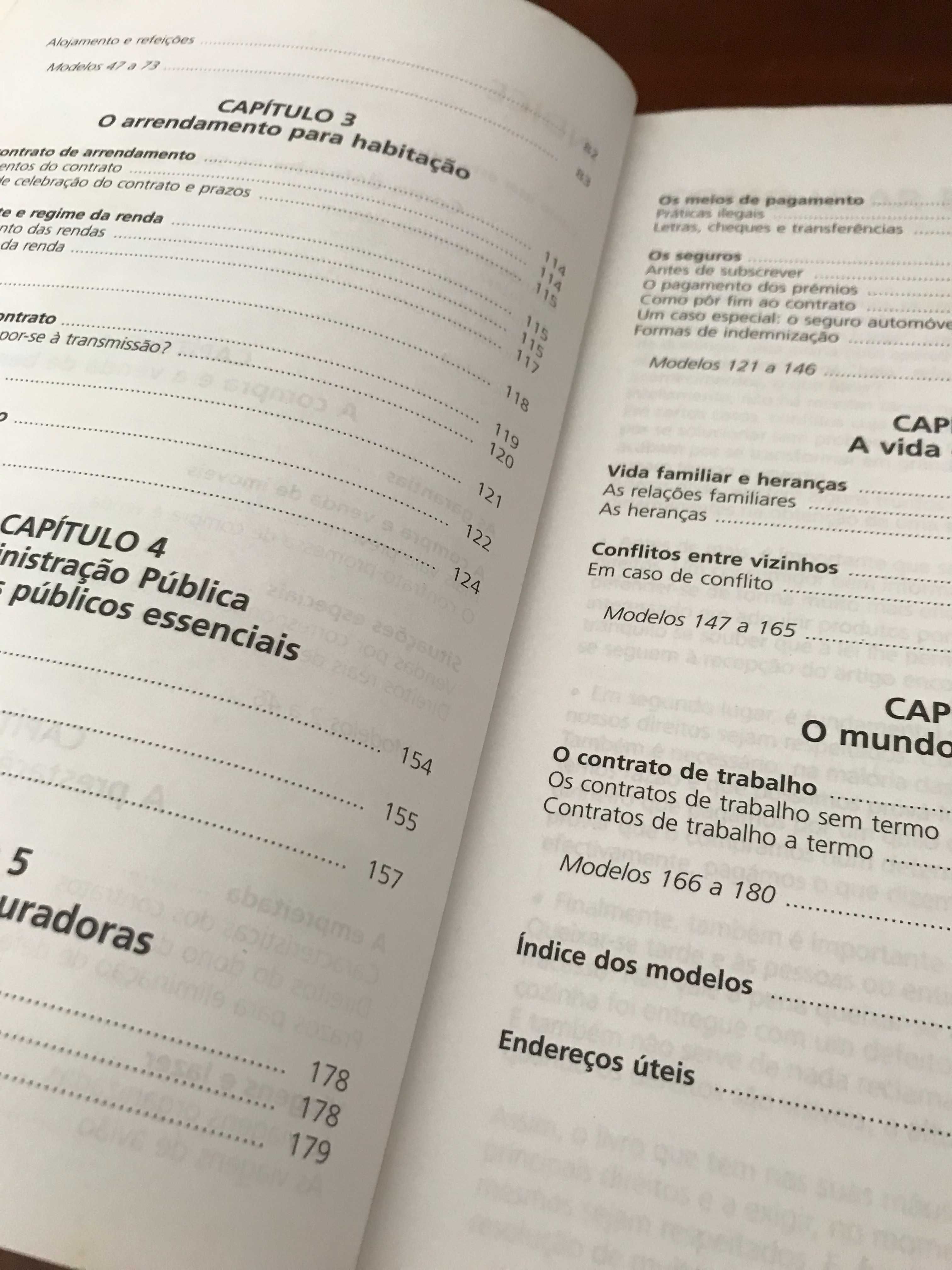 Livro/Guia "180 Modelos de Cartas" - Edições DECO Proteste