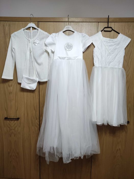 Sukienka komunijna z dodatkami