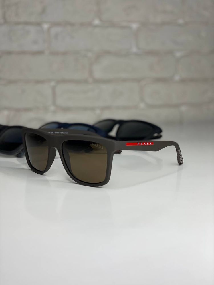 Сонцезахисні окуляри PRADA Polarized чоловічі Прада очки поляризовані