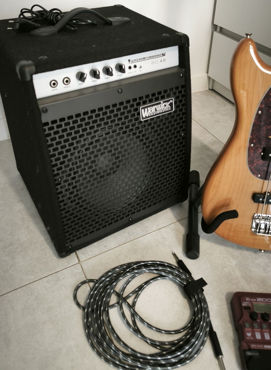 Gitara fender bass combo zestaw