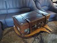 walizka skórzana stara zabytkowa kolekcjonerska