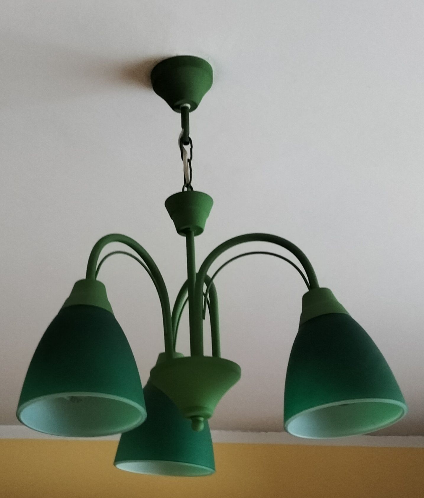 Lampa lampka żyrandol zielona zielony