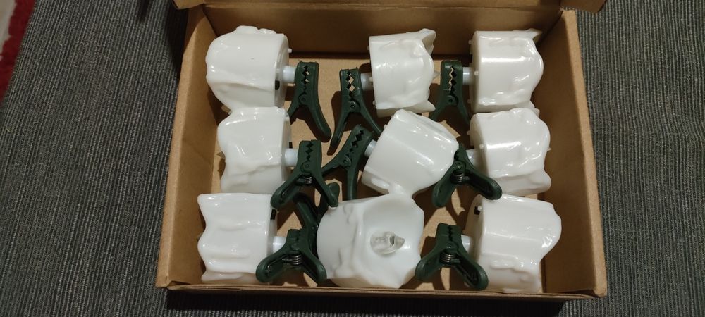 Lampki/świeczki z klipsami