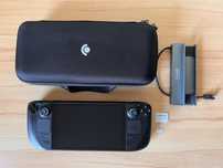 Steam Deck LCD 256GB + 512GB karta  |  Stan BDB | Dock Ładowarka