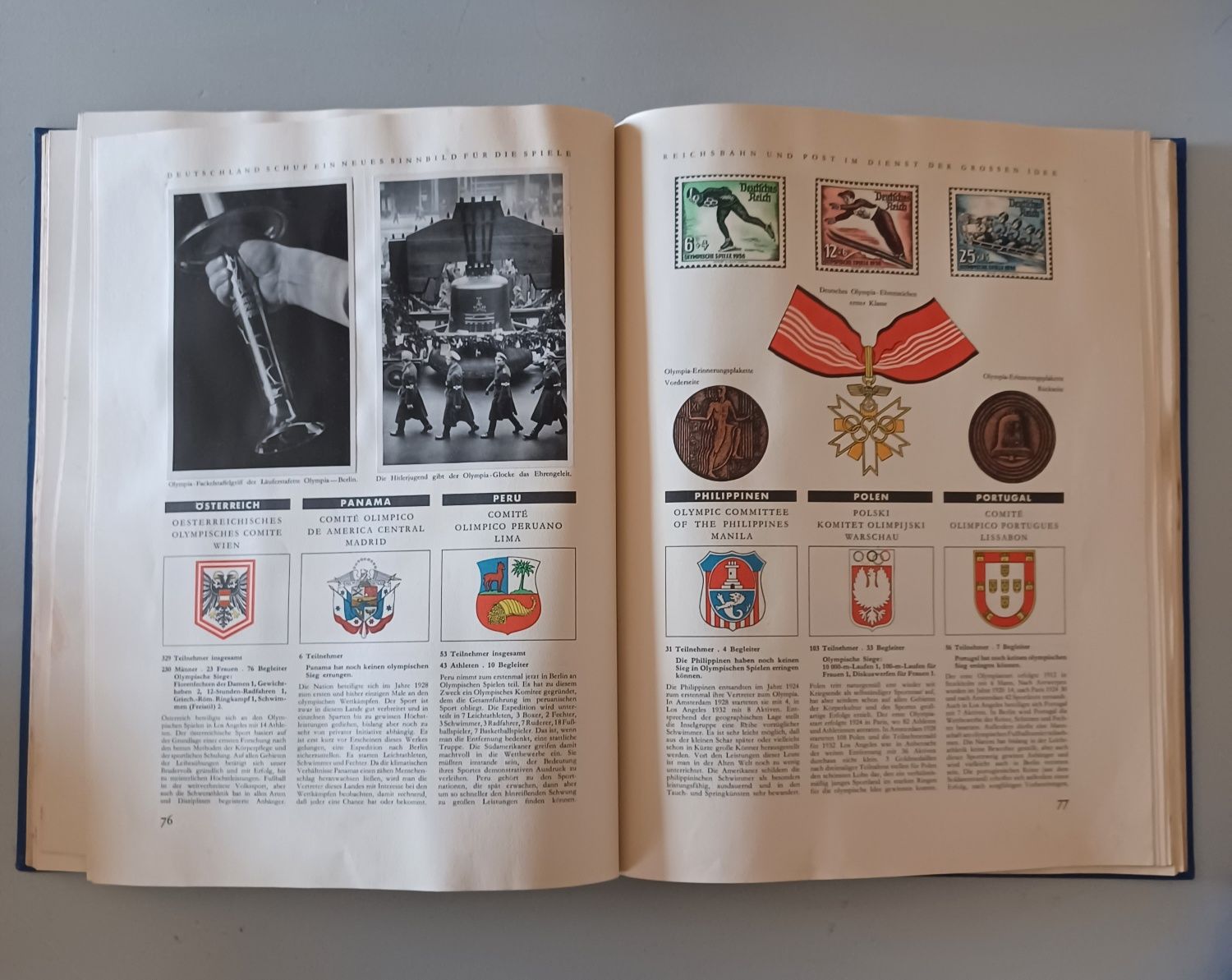 Cadernetas / álbuns Olympia 1936, cromos Jogos Oliímpicos de Berlim