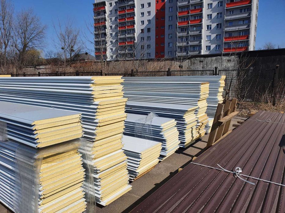 Płyty warstwowe 40mm 2gat - bramowe, ścienne, dachowe, izolacyjne