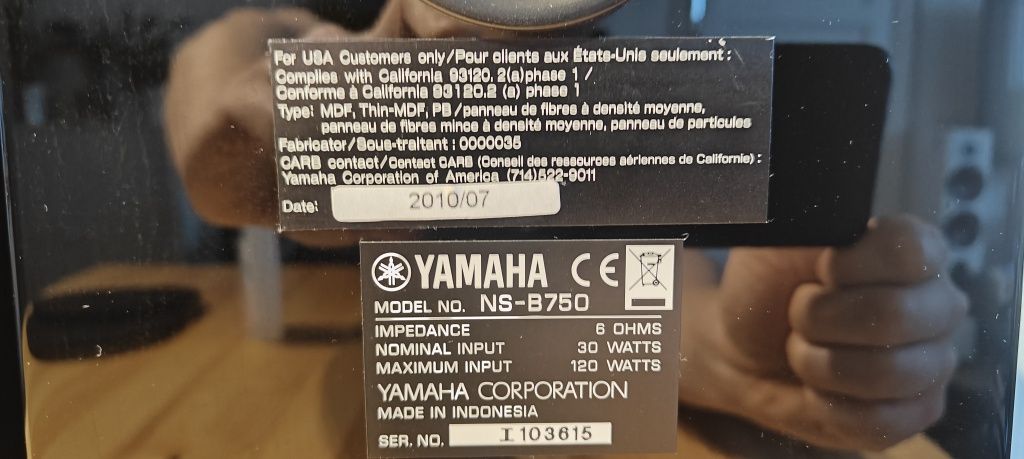 Monitory Yamaha NS-B750
